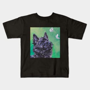 Cairn Terrier Fine Art Painting Kids T-Shirt